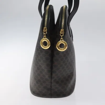 Pre-owned Celine Céline Macadam Black Canvas Shoulder Bag ()