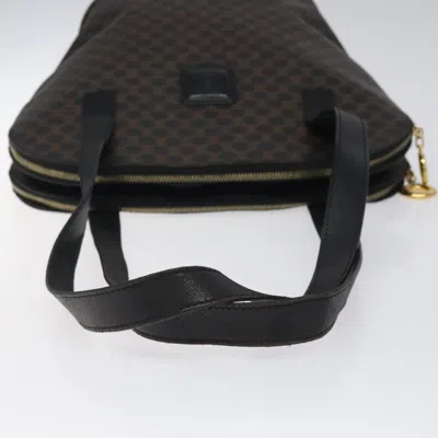 Pre-owned Celine Céline Macadam Black Canvas Shoulder Bag ()