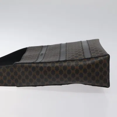 Pre-owned Celine Céline Macadam Black Canvas Shoulder Bag ()