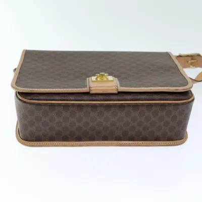 Pre-owned Celine Céline Macadam Brown Canvas Shoulder Bag ()