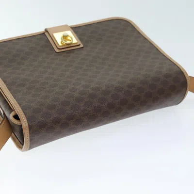 Pre-owned Celine Céline Macadam Brown Canvas Shoulder Bag ()