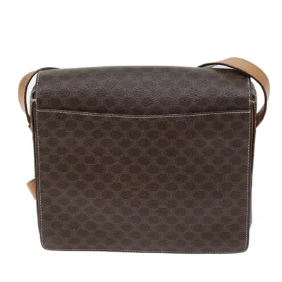 Pre-owned Celine Céline Macadam Brown Canvas Shoulder Bag ()