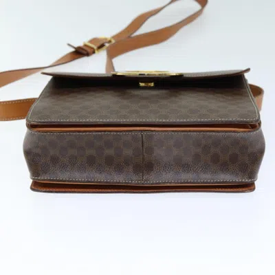 Pre-owned Celine Céline Macadam Brown Canvas Shoulder Bag ()