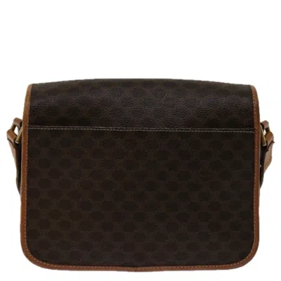 Pre-owned Celine Céline Macadam Brown Canvas Shoulder Bag ()