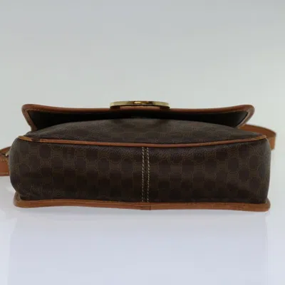 Pre-owned Celine Céline Macadam Brown Canvas Shoulder Bag ()