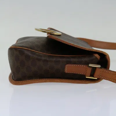 Pre-owned Celine Céline Macadam Brown Canvas Shoulder Bag ()