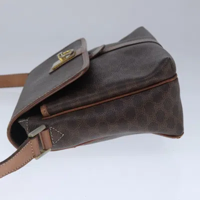 Pre-owned Celine Céline Macadam Brown Canvas Shoulder Bag ()