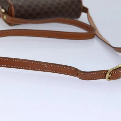 Pre-owned Celine Céline Macadam Brown Canvas Shoulder Bag ()