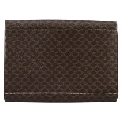 Pre-owned Celine Céline Macadam Brown Canvas Shoulder Bag ()