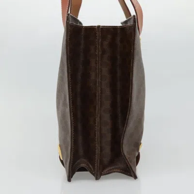 Pre-owned Celine Céline Macadam Brown Canvas Shoulder Bag ()