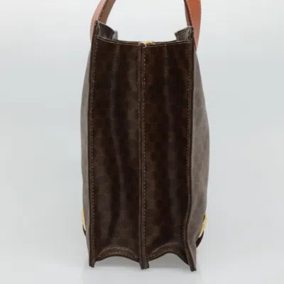 Pre-owned Celine Céline Macadam Brown Canvas Shoulder Bag ()