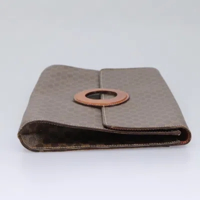 Pre-owned Celine Céline Macadam Brown Canvas Shoulder Bag ()