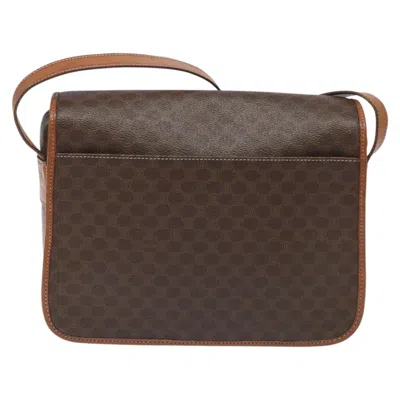 Pre-owned Celine Céline Macadam Brown Canvas Shoulder Bag ()