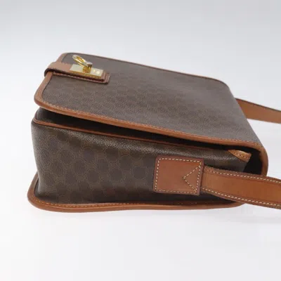 Pre-owned Celine Céline Macadam Brown Canvas Shoulder Bag ()