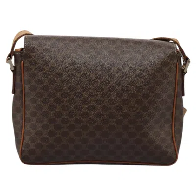 Pre-owned Celine Céline Macadam Brown Canvas Shoulder Bag ()