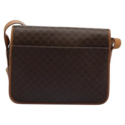 Pre-owned Celine Céline Macadam Brown Canvas Shoulder Bag ()