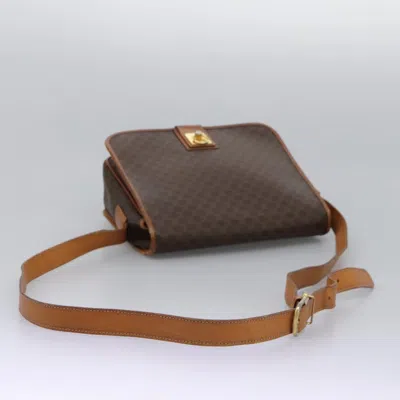 Pre-owned Celine Céline Macadam Brown Canvas Shoulder Bag ()