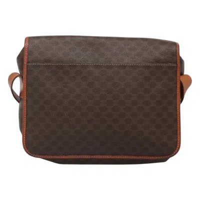 Pre-owned Celine Céline Macadam Brown Canvas Shoulder Bag ()