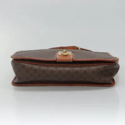 Pre-owned Celine Céline Macadam Brown Canvas Shoulder Bag ()