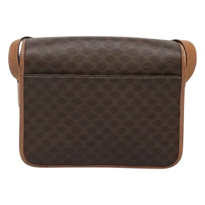 Pre-owned Celine Céline Macadam Brown Canvas Shoulder Bag ()