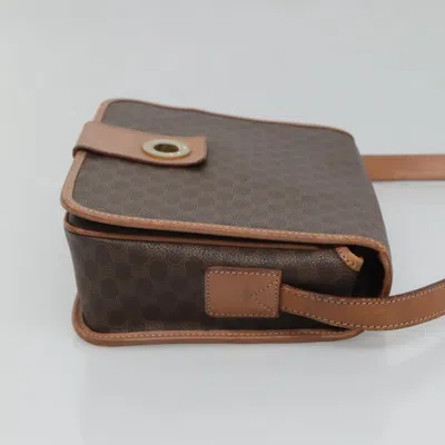 Pre-owned Celine Céline Macadam Brown Canvas Shoulder Bag ()