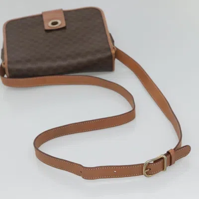 Pre-owned Celine Céline Macadam Brown Canvas Shoulder Bag ()