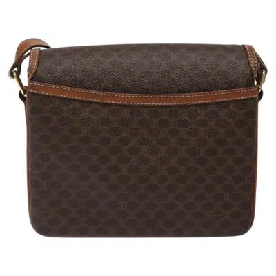 Pre-owned Celine Céline Macadam Brown Canvas Shoulder Bag ()