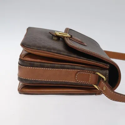 Pre-owned Celine Céline Macadam Brown Canvas Shoulder Bag ()