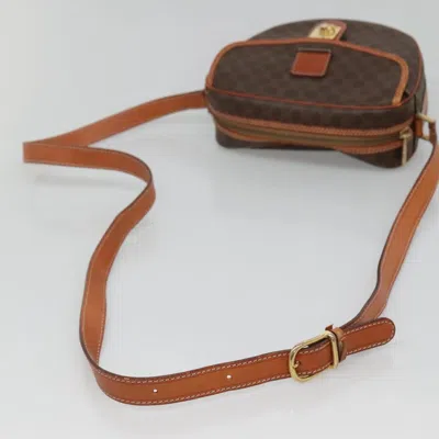 Pre-owned Celine Céline Macadam Brown Canvas Shoulder Bag ()