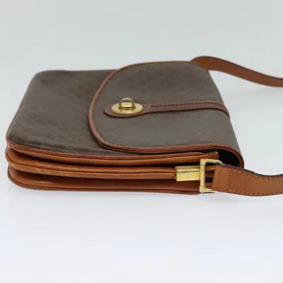 Pre-owned Celine Céline Macadam Brown Canvas Shoulder Bag ()