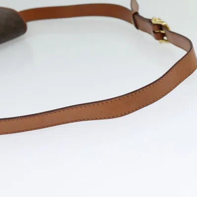 Pre-owned Celine Céline Macadam Brown Canvas Shoulder Bag ()