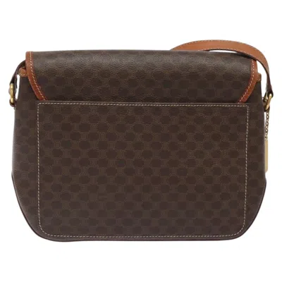 Pre-owned Celine Céline Macadam Brown Canvas Shoulder Bag ()