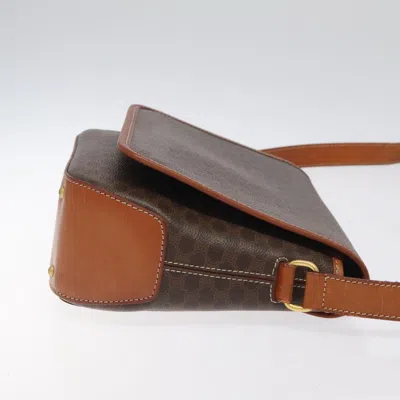 Pre-owned Celine Céline Macadam Brown Canvas Shoulder Bag ()