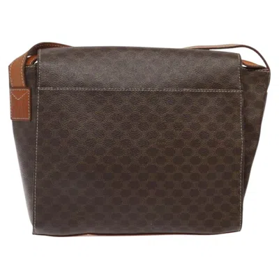 Pre-owned Celine Céline Macadam Brown Canvas Shoulder Bag ()