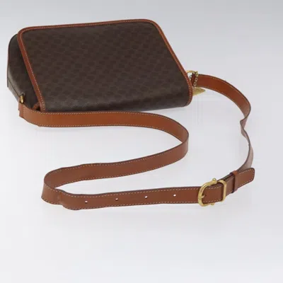 Pre-owned Celine Céline Macadam Brown Canvas Shoulder Bag ()