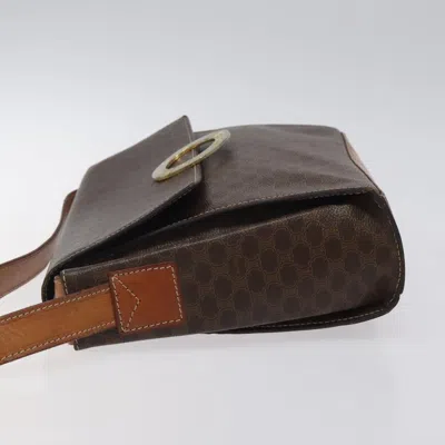 Pre-owned Celine Céline Macadam Brown Canvas Shoulder Bag ()