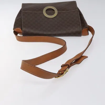 Pre-owned Celine Céline Macadam Brown Canvas Shoulder Bag ()