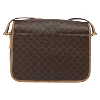 Pre-owned Celine Céline Macadam Brown Canvas Shoulder Bag ()