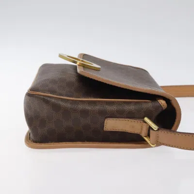 Pre-owned Celine Céline Macadam Brown Canvas Shoulder Bag ()