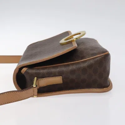 Pre-owned Celine Céline Macadam Brown Canvas Shoulder Bag ()