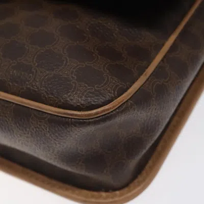 Pre-owned Celine Céline Macadam Brown Canvas Shoulder Bag ()
