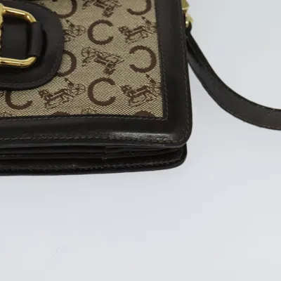 Pre-owned Celine Céline Macadam Brown Canvas Shoulder Bag ()