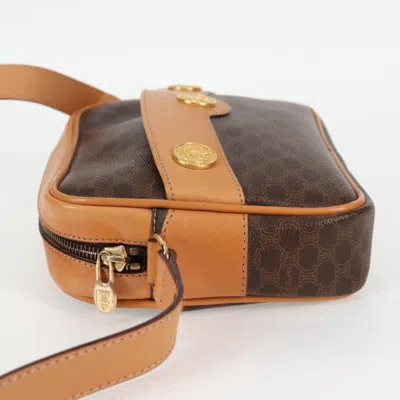Pre-owned Celine Céline Macadam Brown Canvas Shoulder Bag ()