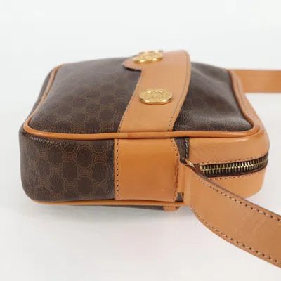 Pre-owned Celine Céline Macadam Brown Canvas Shoulder Bag ()