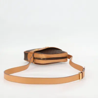 Pre-owned Celine Céline Macadam Brown Canvas Shoulder Bag ()