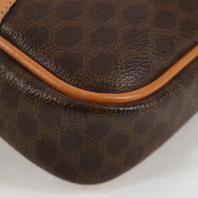 Pre-owned Celine Céline Macadam Brown Canvas Shoulder Bag ()