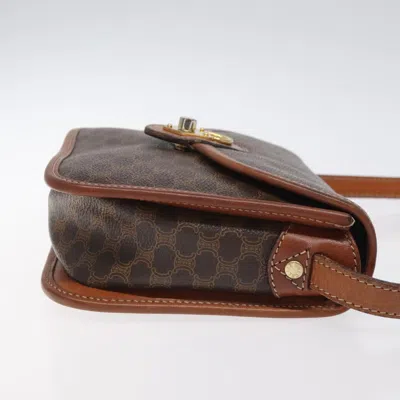 Pre-owned Celine Céline Macadam Brown Canvas Shoulder Bag ()