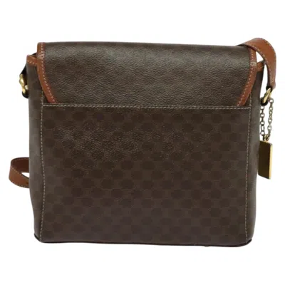 Pre-owned Celine Céline Macadam Brown Canvas Shoulder Bag ()