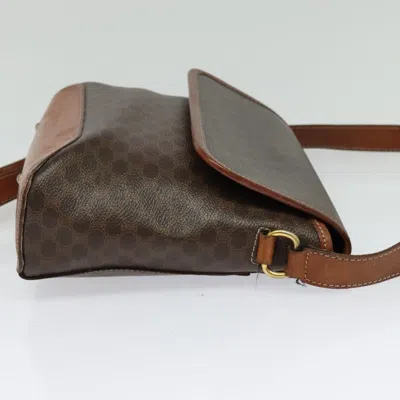 Pre-owned Celine Céline Macadam Brown Canvas Shoulder Bag ()