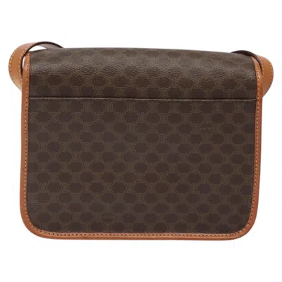 Pre-owned Celine Céline Macadam Brown Canvas Shoulder Bag ()